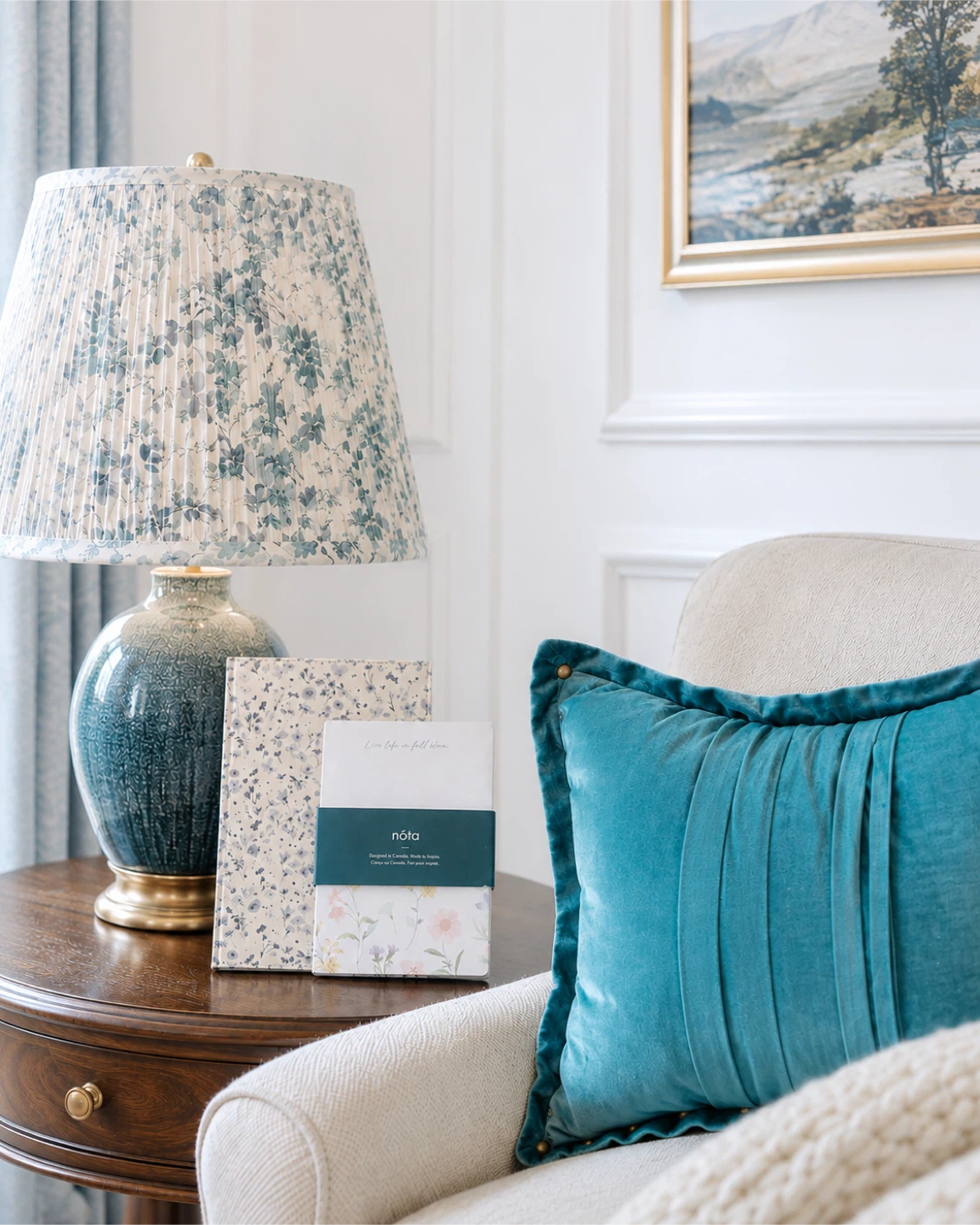Collection: Laura Ashley Lampshade, pillow, notebooks