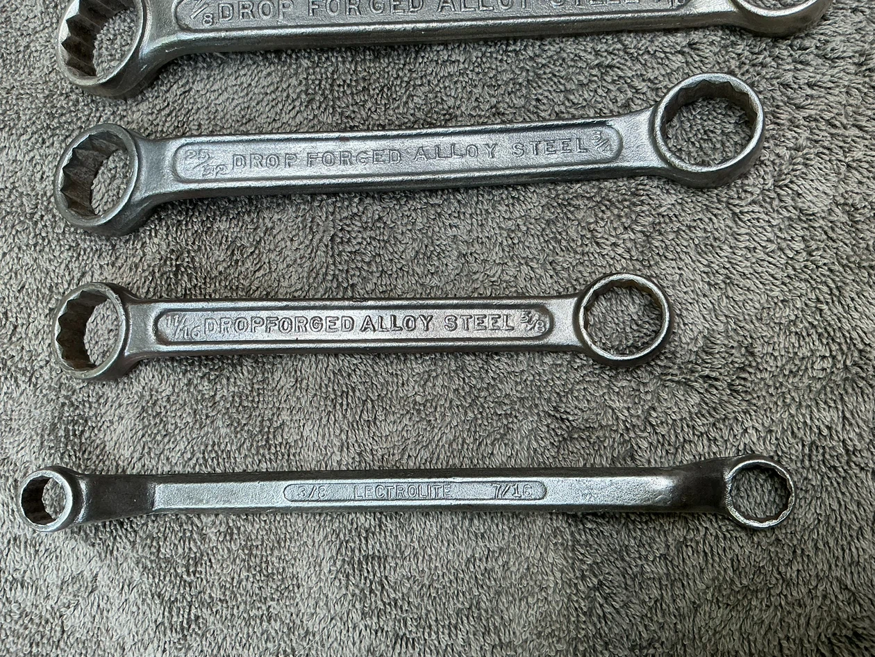 4 Combination Wrenches - Electrolite, Drop Forged Alloy Steel - photo 3