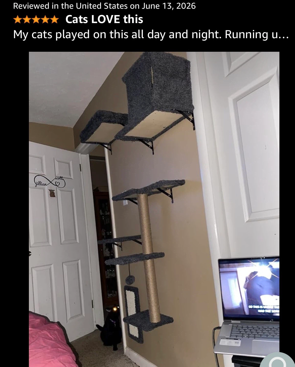 6-in-1 Wall Mounted Cat Furniture Shelves - photo 2