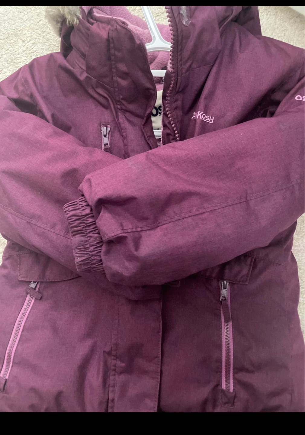 7T OshKosh B'gosh purple winter jacket - photo 2