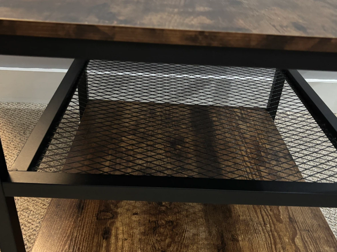 Rustic industrial Metal Side Table - photo 2