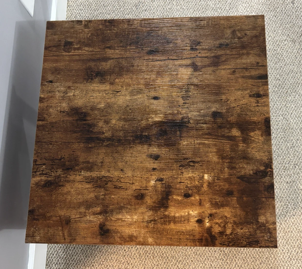 Rustic industrial Metal Side Table - photo 3