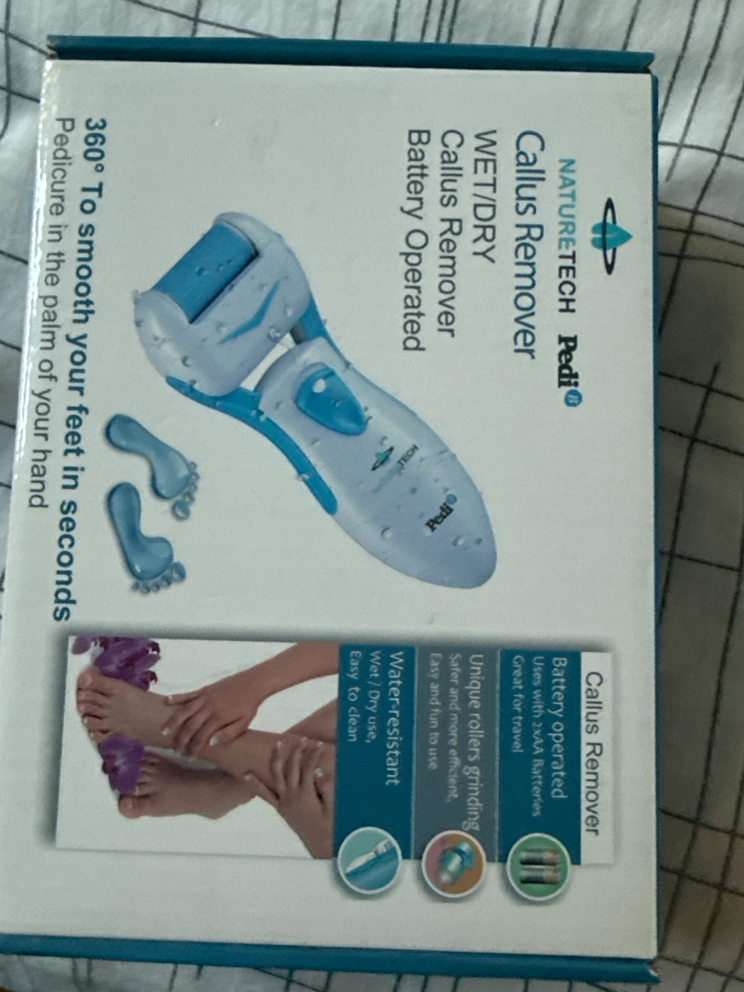 NatureTech Pedi Battery Operated Wet/Dry Callus Remover