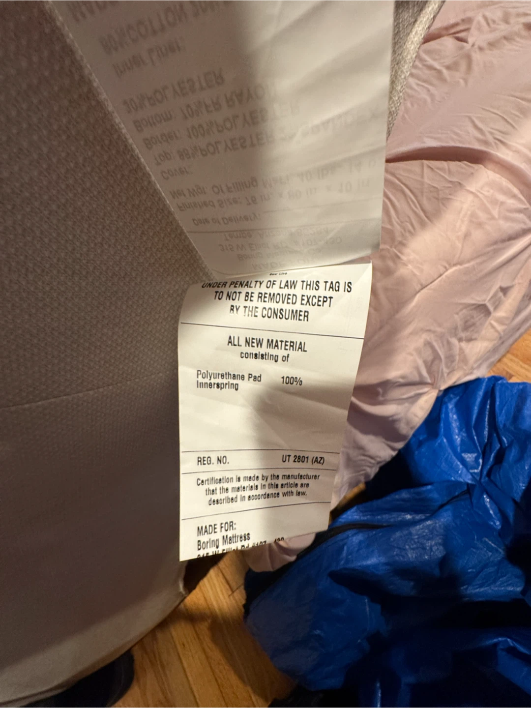 Boring Hybrid Mattress, King,  Like New, Perfect Condition - photo 5