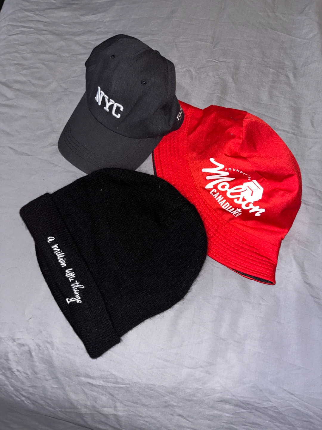 assorted hats