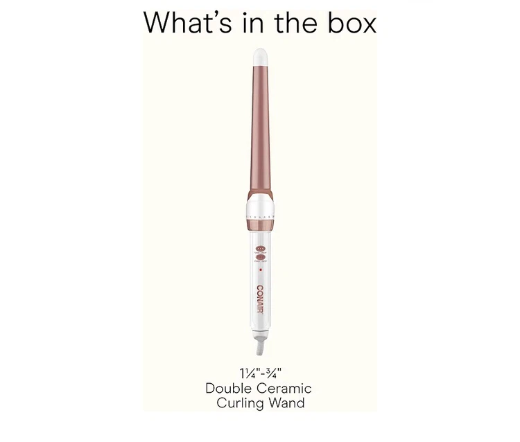 Conair Double Ceramic Curling Wand 1 1/4" - 3/4" - photo 5