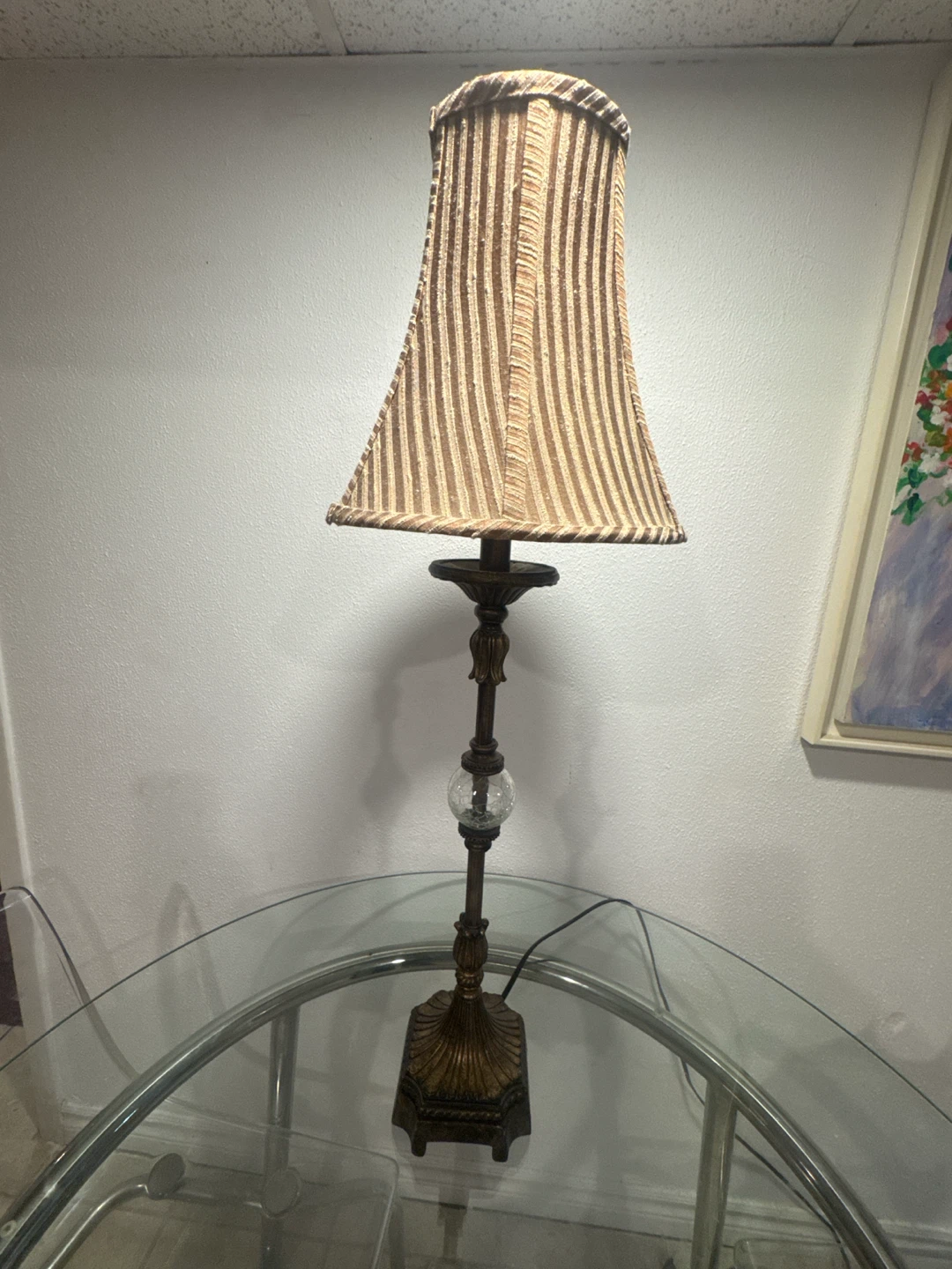 Table Lamp with Decorative Base