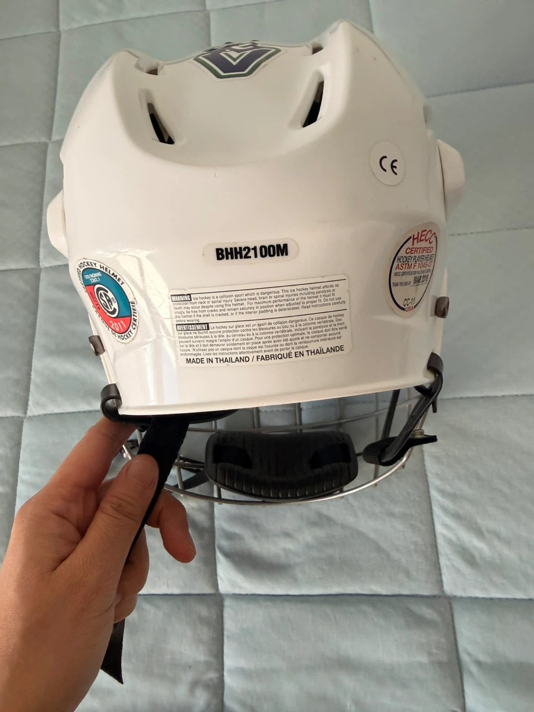 Bauer BHH2100M Hockey Helmet with Cage Size M - photo 5