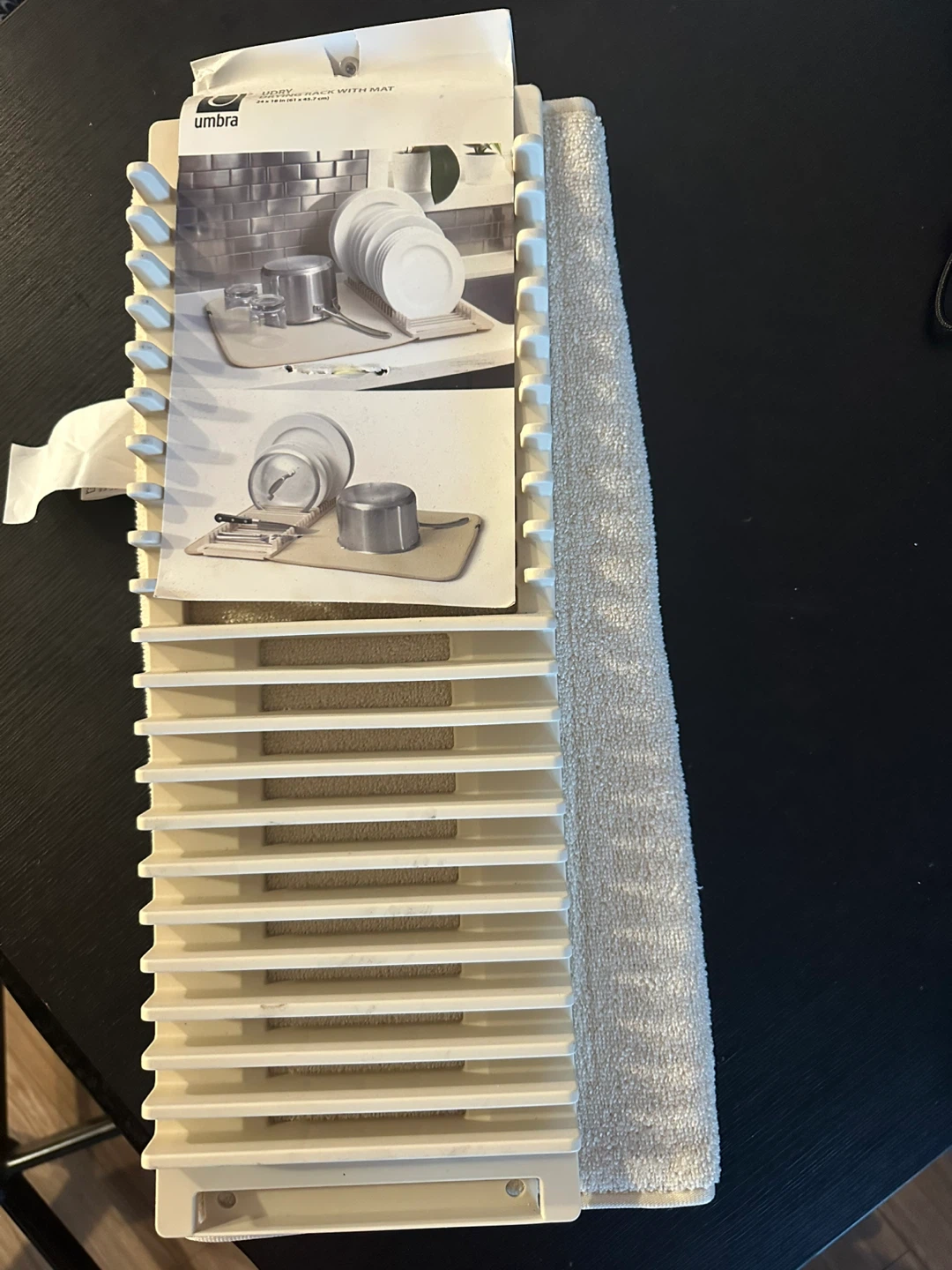 Umbra UDry Dish Drying Rack with Mat – Brand New - photo 2