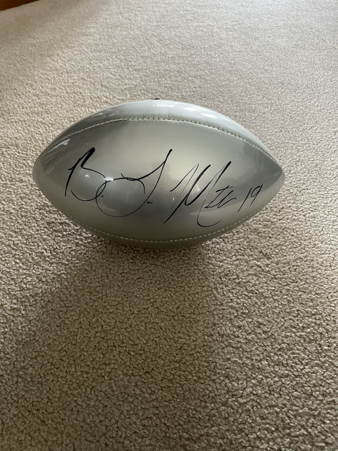 Bo Levi Mitchell Autographed Football