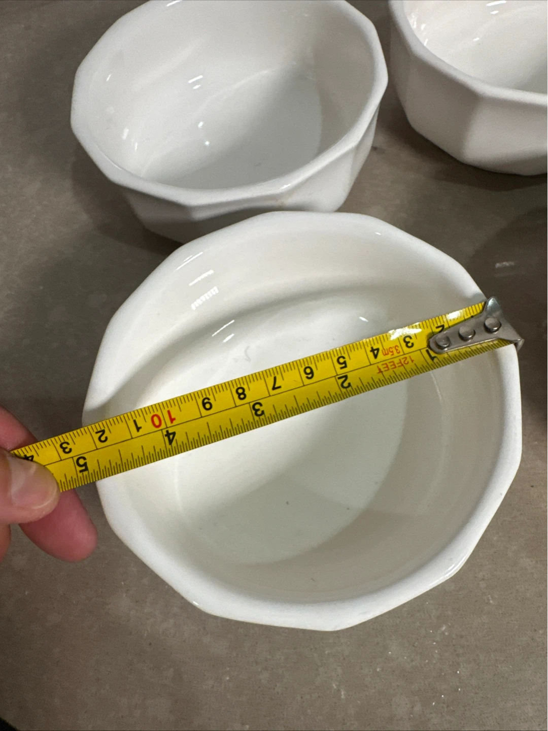 Set of 4 White Ceramic Ramekins - photo 5