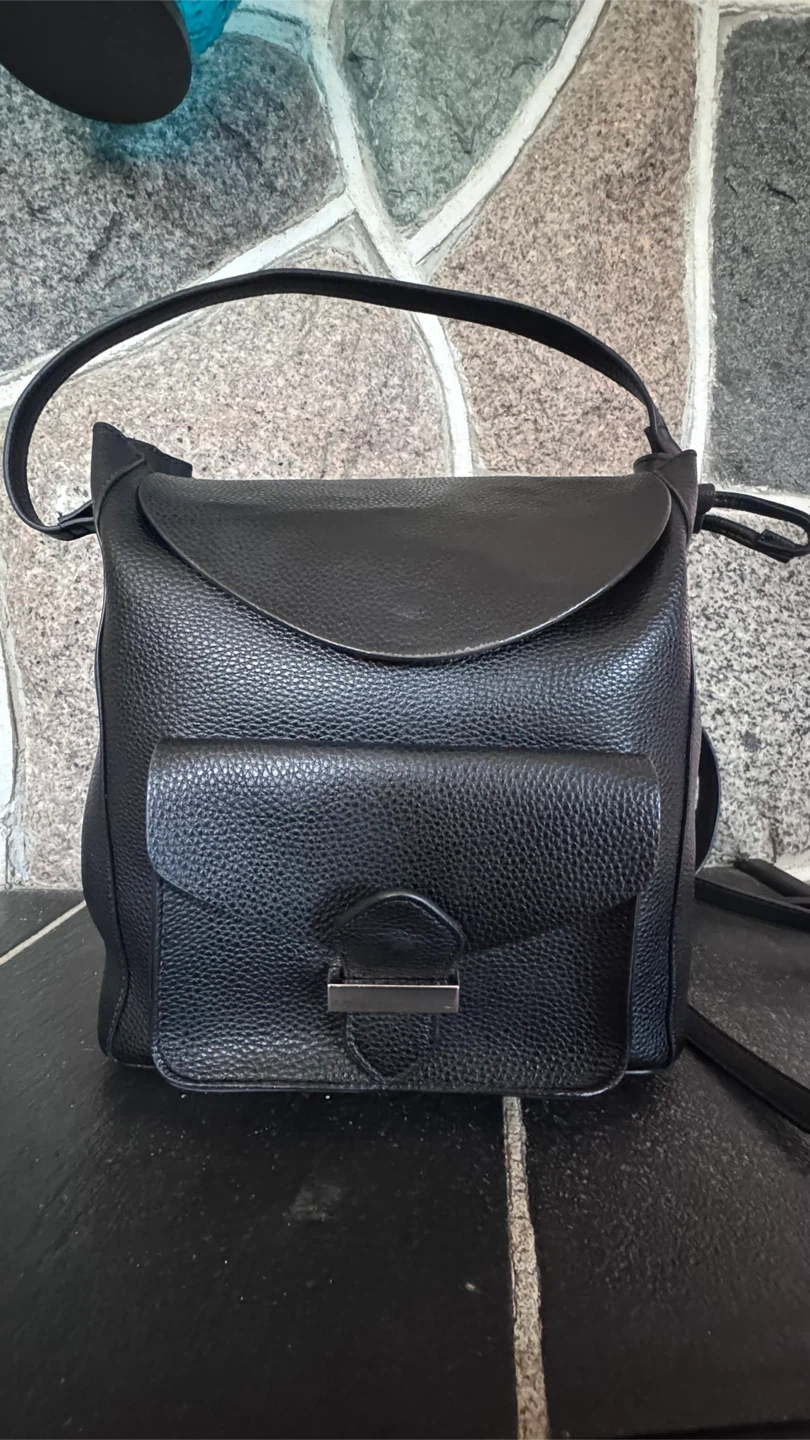 Black Faux Leather Backpack Purse - photo 4