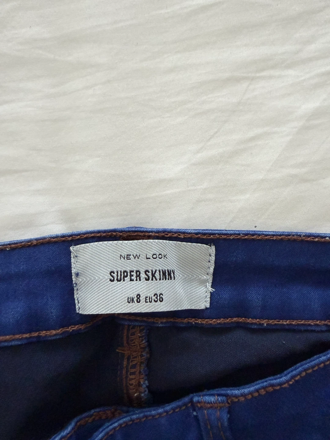 New Look Super Skinny Blue Jeans UK 8 - photo 2