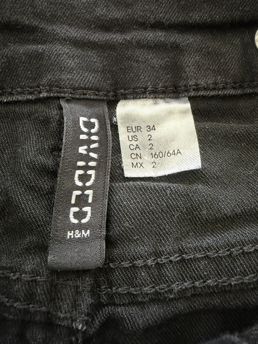 Divided by H&M Black Denim Overalls Size US 2 - photo 2