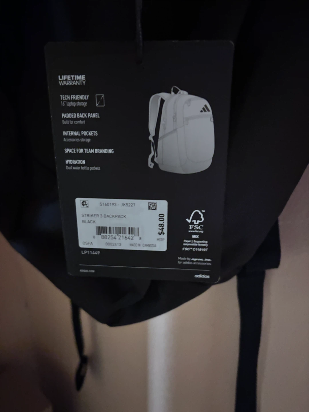 Adidas Striker 3 Backpack - photo 2
