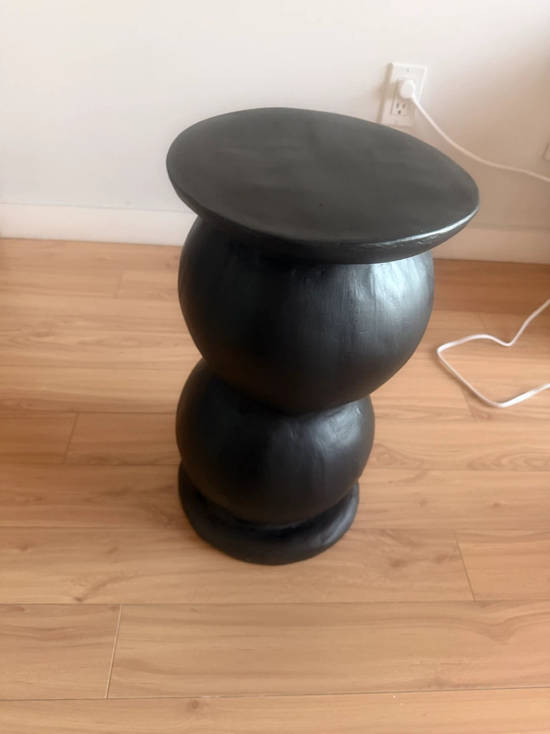 Black Accent Stool - photo 2