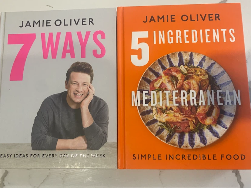 Jamie Oliver 7 Ways & 5 Ingredients Mediterranean Cookbooks