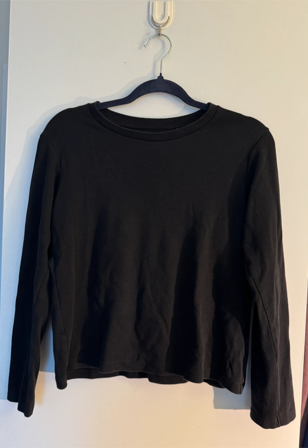 Uniqlo Black Long Sleeve Top Size S