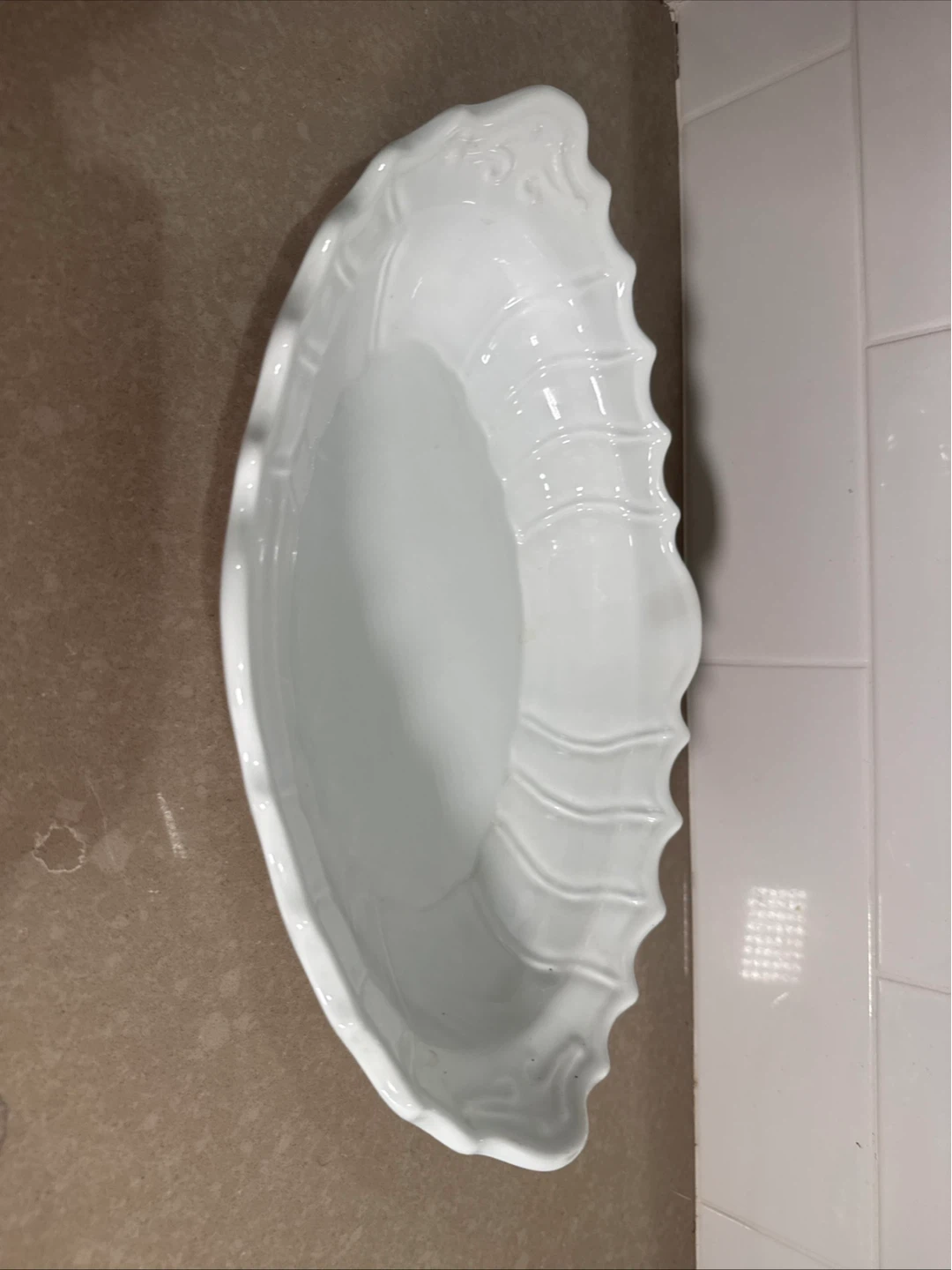White Oval Serving Dish