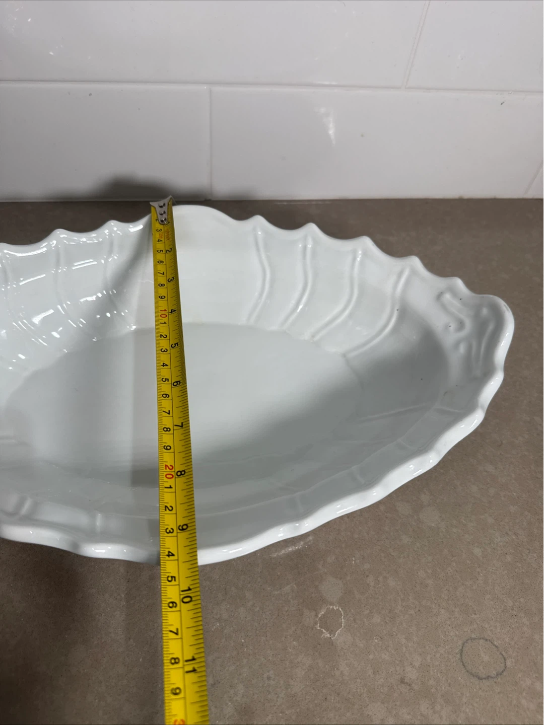 White Oval Serving Dish - photo 3
