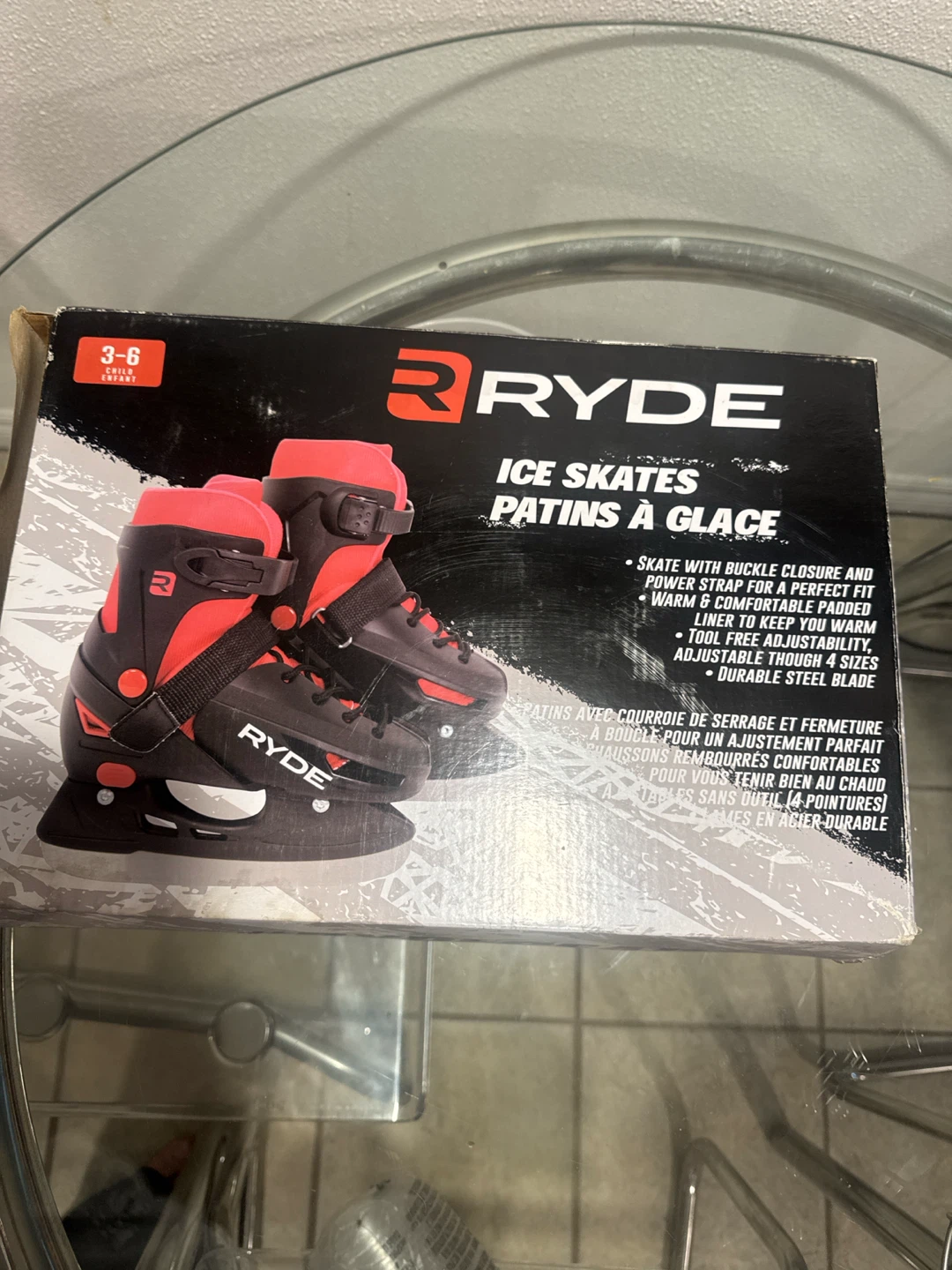 RYDE Ice Skates - Youth Size 3-6