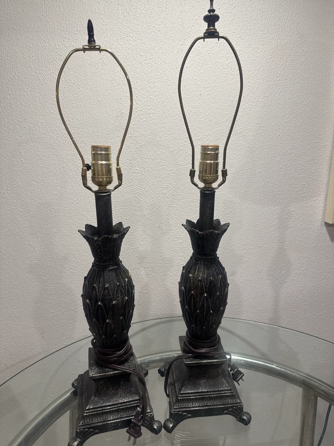 Pair of Decorative Pineapple Table Lamps - photo 4