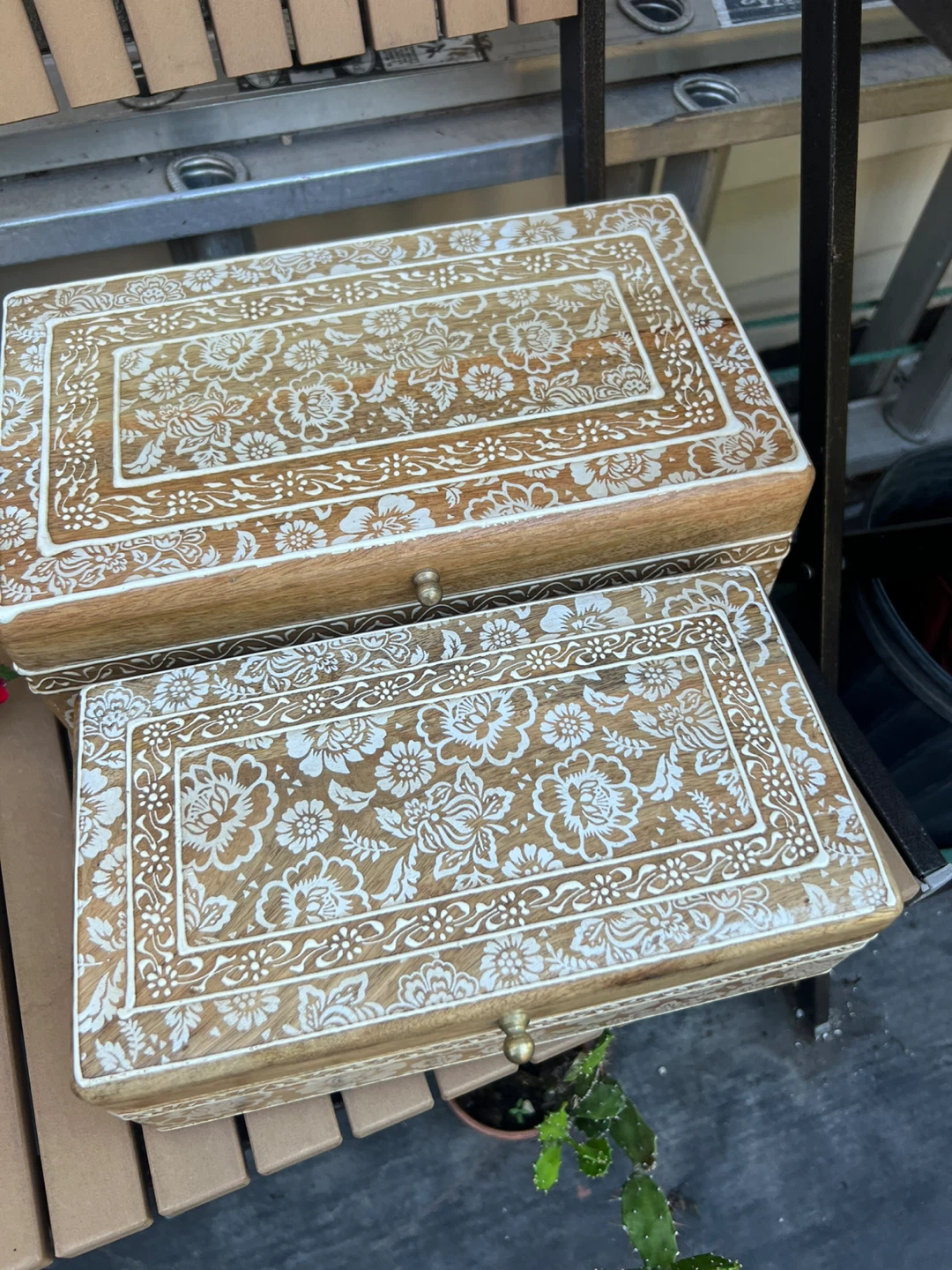 Set of 2 Decorative Wooden Boxes - photo 2