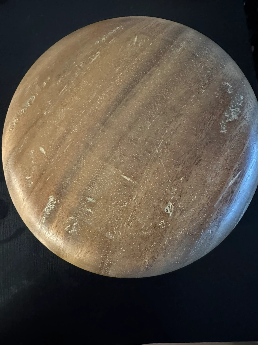 Large Rustic Wooden Serving Bowl
