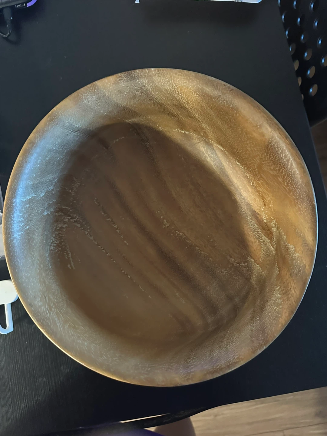 Large Rustic Wooden Serving Bowl - photo 3