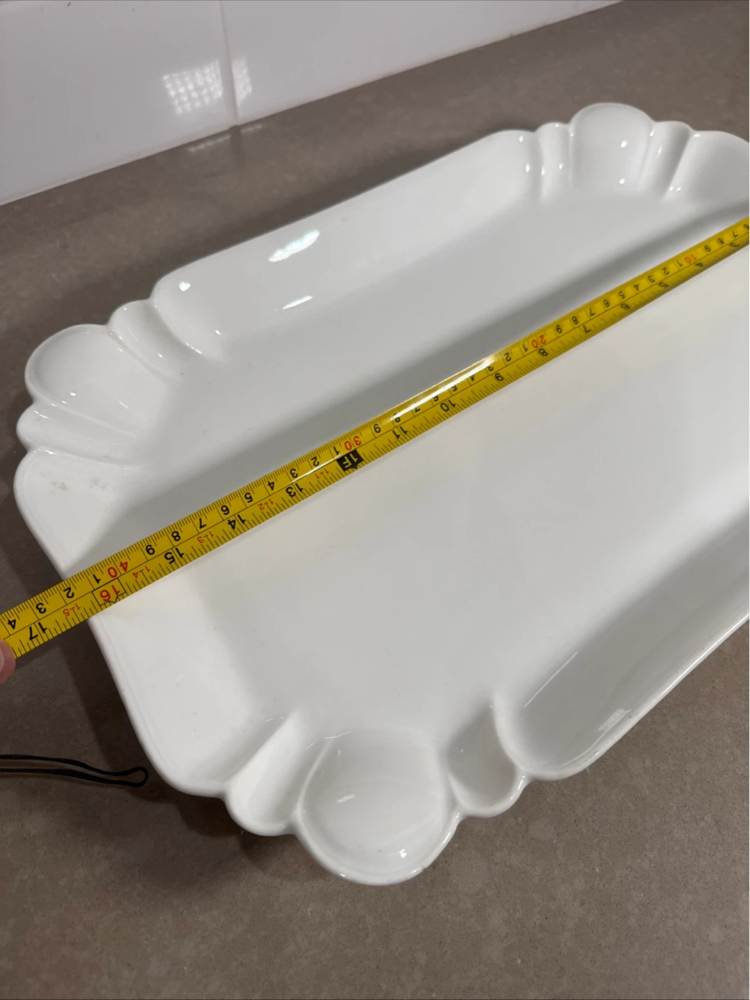White Serving Platter - photo 5