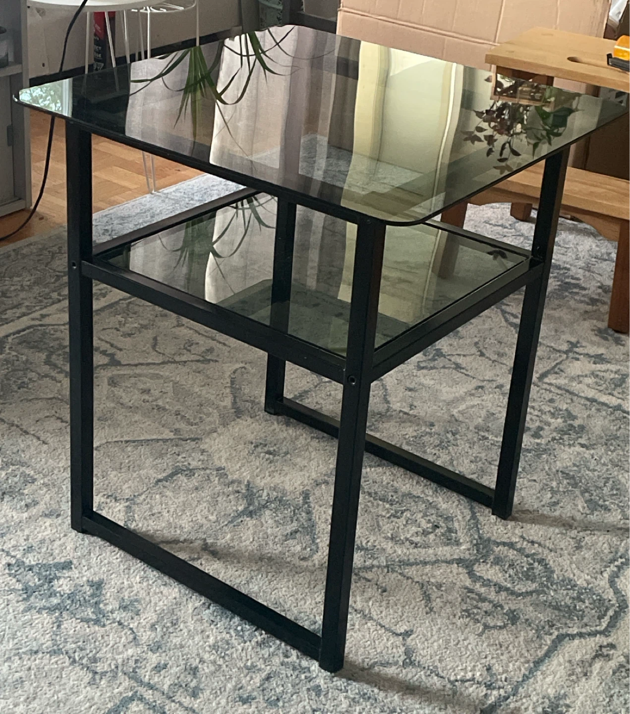 Glass Top metal Coffee Table