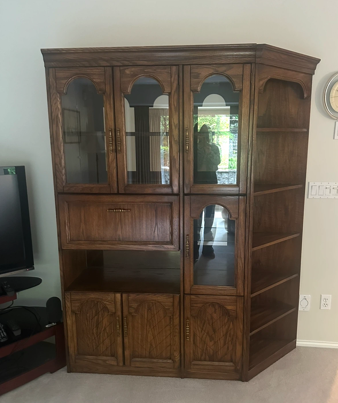 Port Moody! 3 piece dark oak wall unit - photo 2