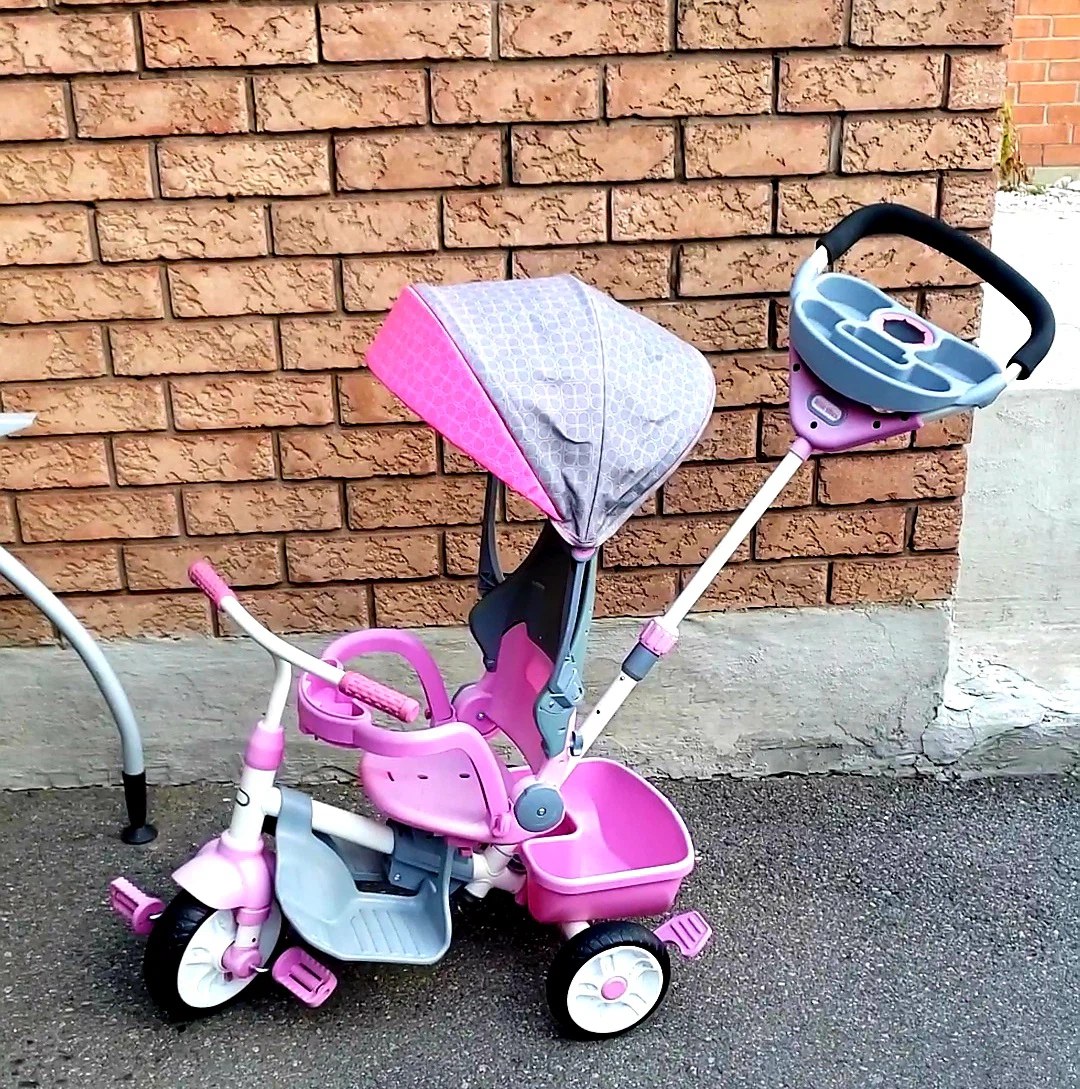 Pink Toddler Tricycle with Parent Handle - photo 2