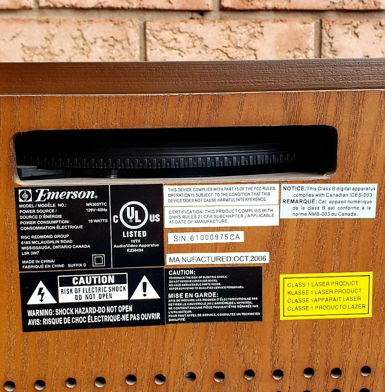 Emerson Record Player, CD, Radio Combination - photo 4