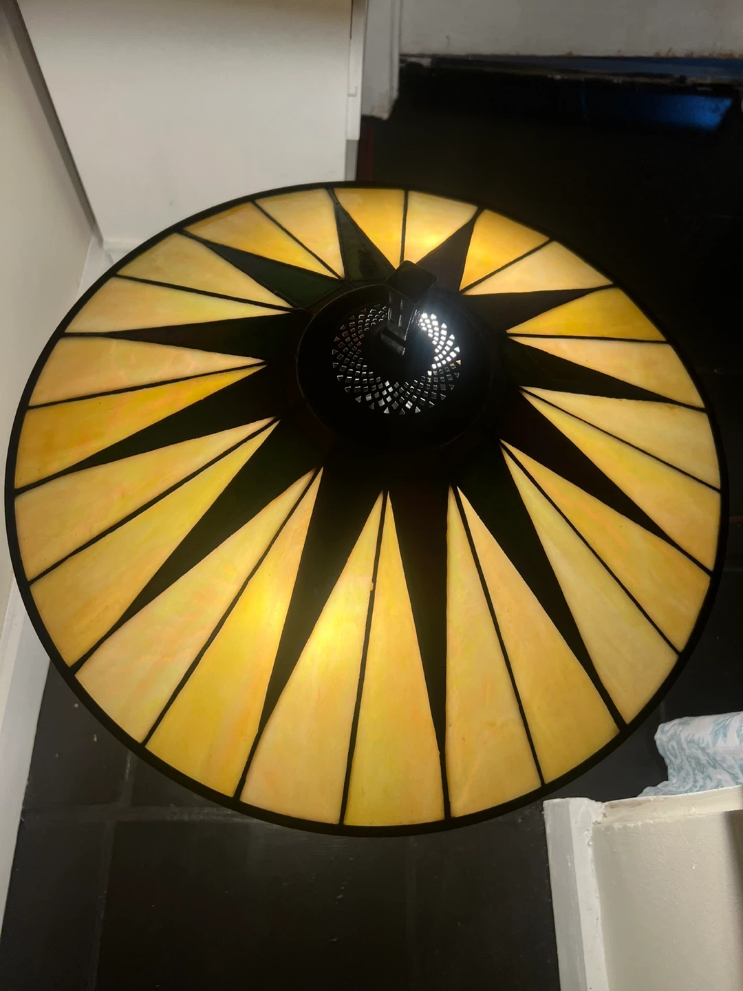 Tiffany Style Stained Glass Table Lamp - photo 2