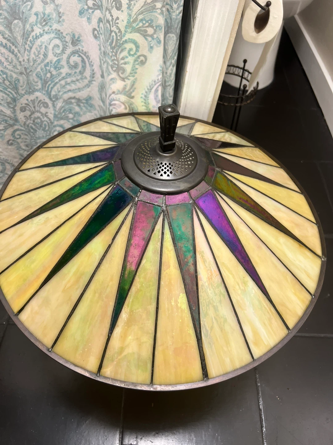 Tiffany Style Stained Glass Table Lamp - photo 4