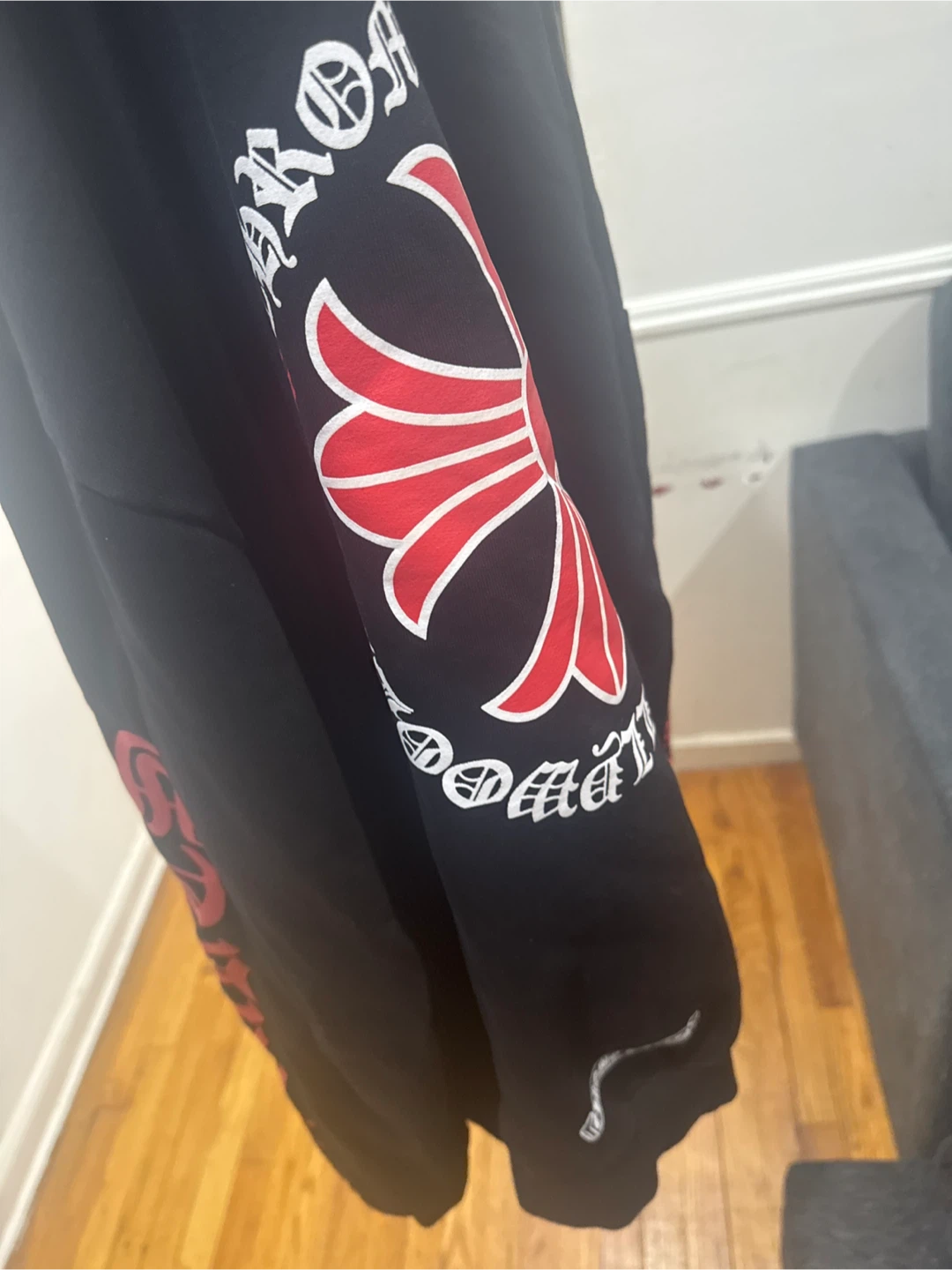 Chrome Hearts Black Zip Up Hoodie - photo 4