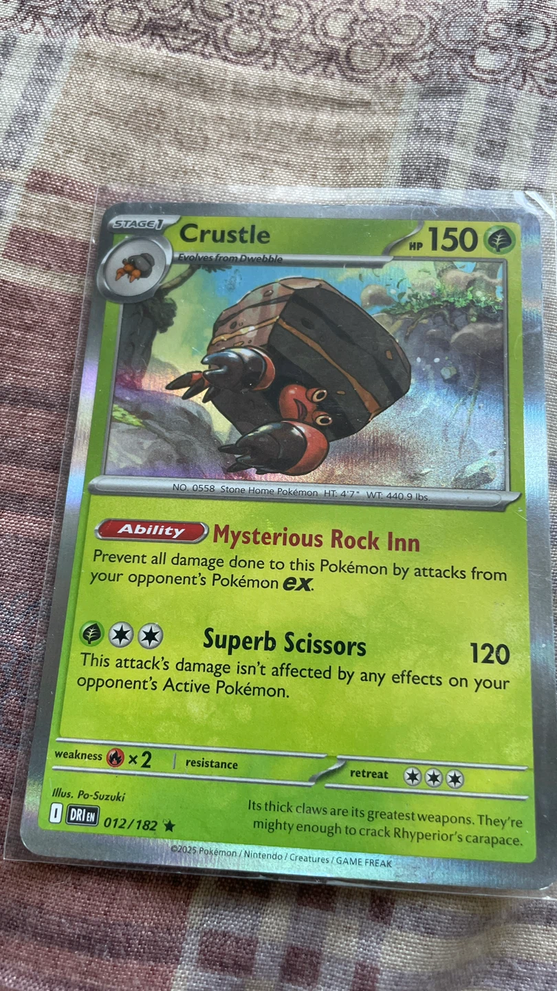Pokemon TCG Card - Crustle ST1 012/182