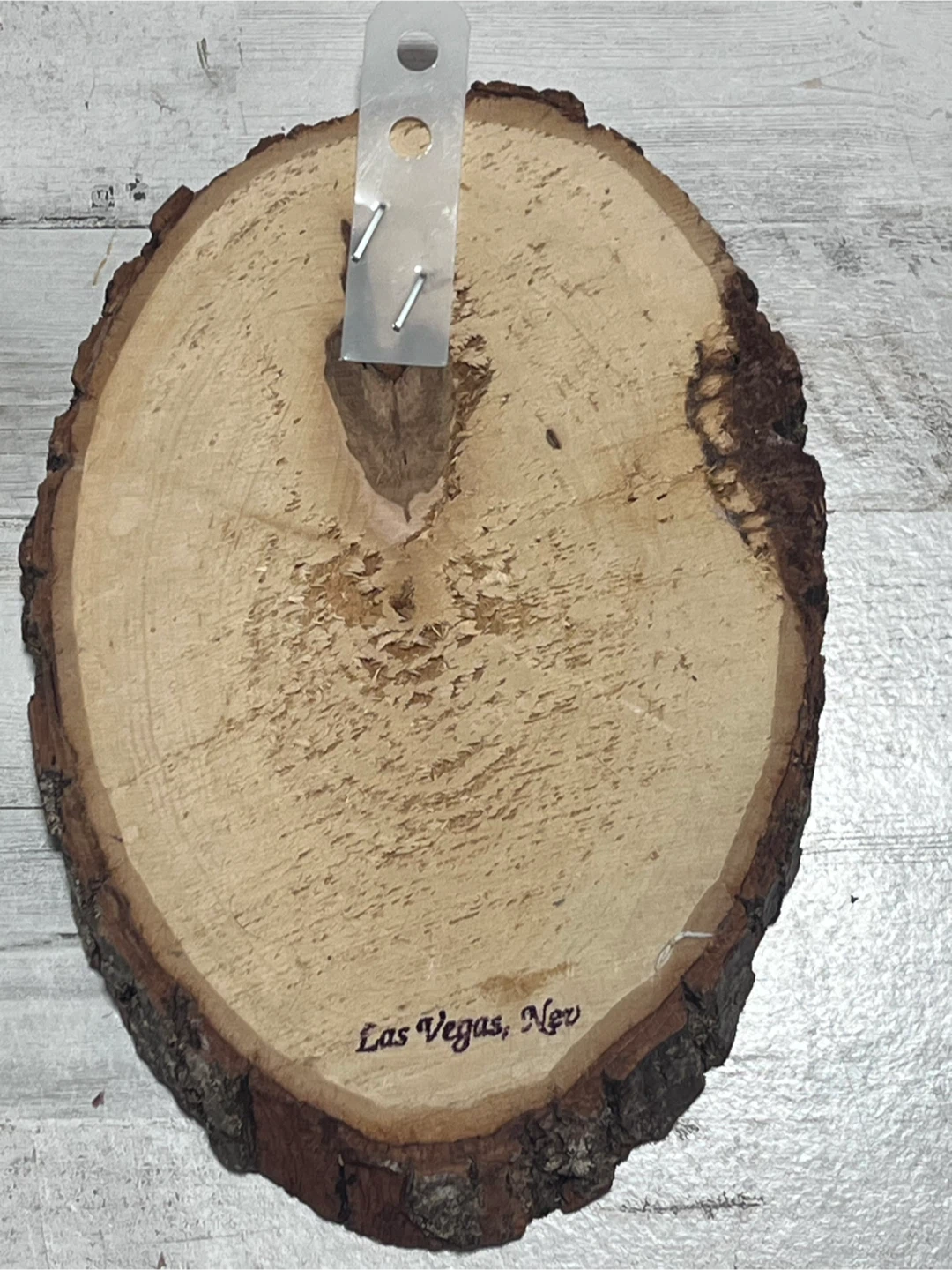 Vintage Rustic Live-Edge Wood Slice Wall Plaque, 8.5” H x 6” W - photo 2