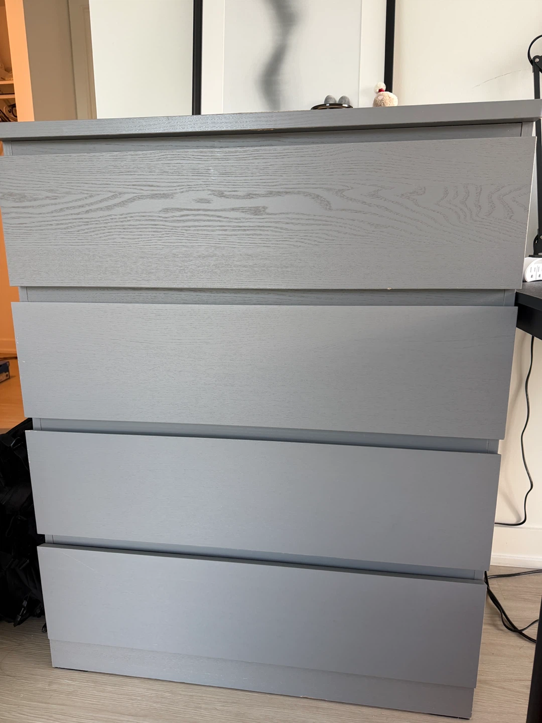 Grey 4-Drawer Dresser