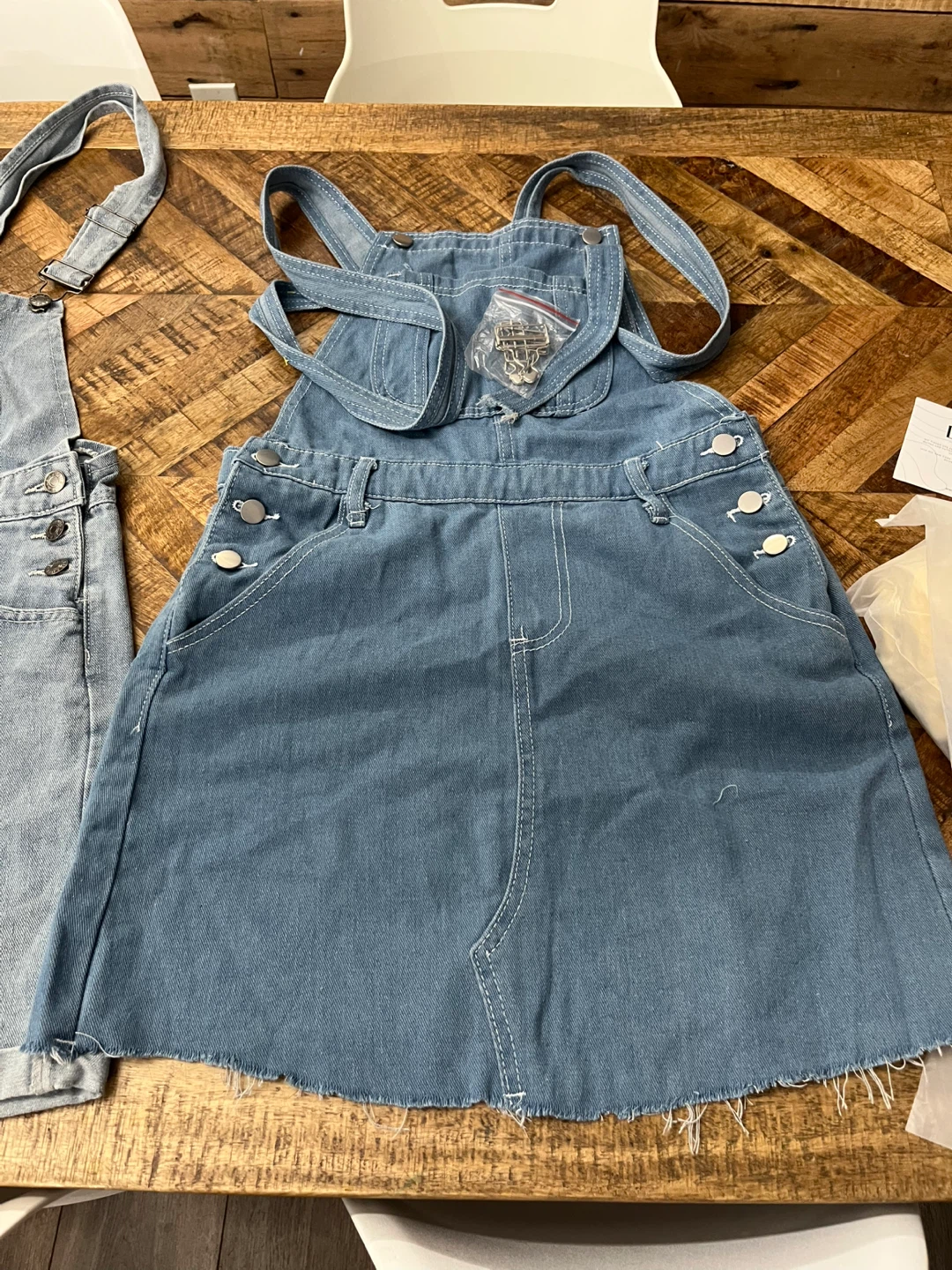 Redlich & Becker denim overall shorts and skirt set - photo 2