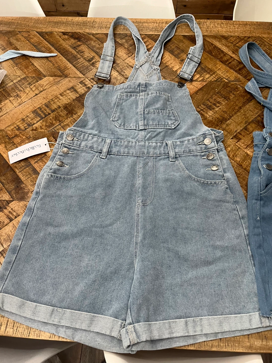 Redlich & Becker denim overall shorts and skirt set - photo 3