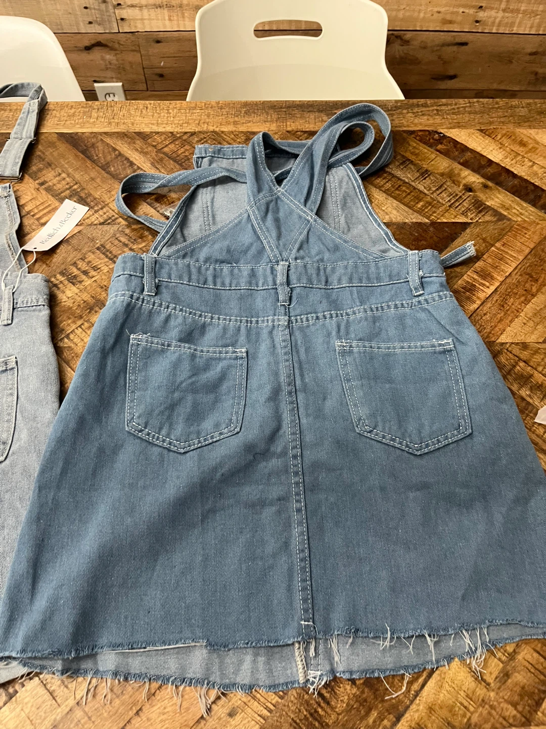 Redlich & Becker denim overall shorts and skirt set - photo 4