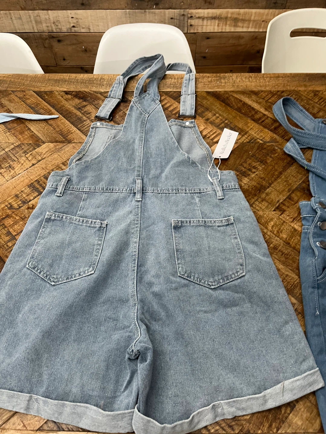 Redlich & Becker denim overall shorts and skirt set - photo 5