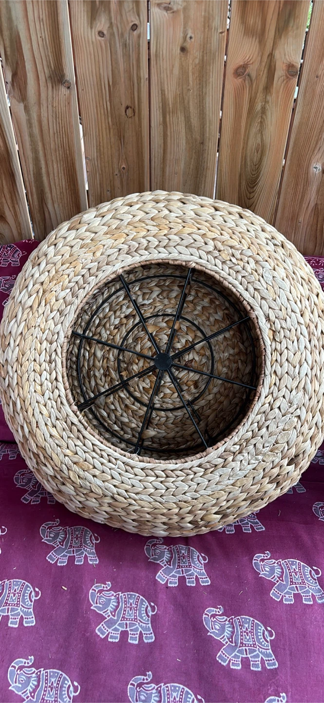 Woven Round Floor Pillow/Ottoman - photo 3