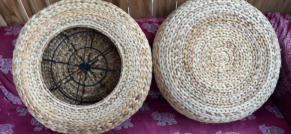 Woven Round Floor Pillow/Ottoman - photo 4