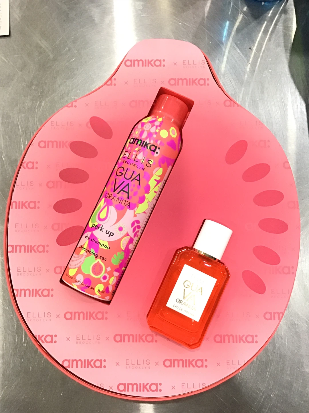 Amika x Ellis Brooklyn Guava Granita Hair & Body Set