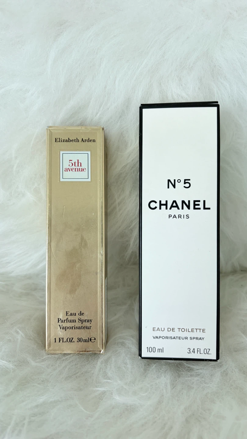 2004 Chanel No. 5 and Elizabeth Arden 5th Avenue Perfume Set
