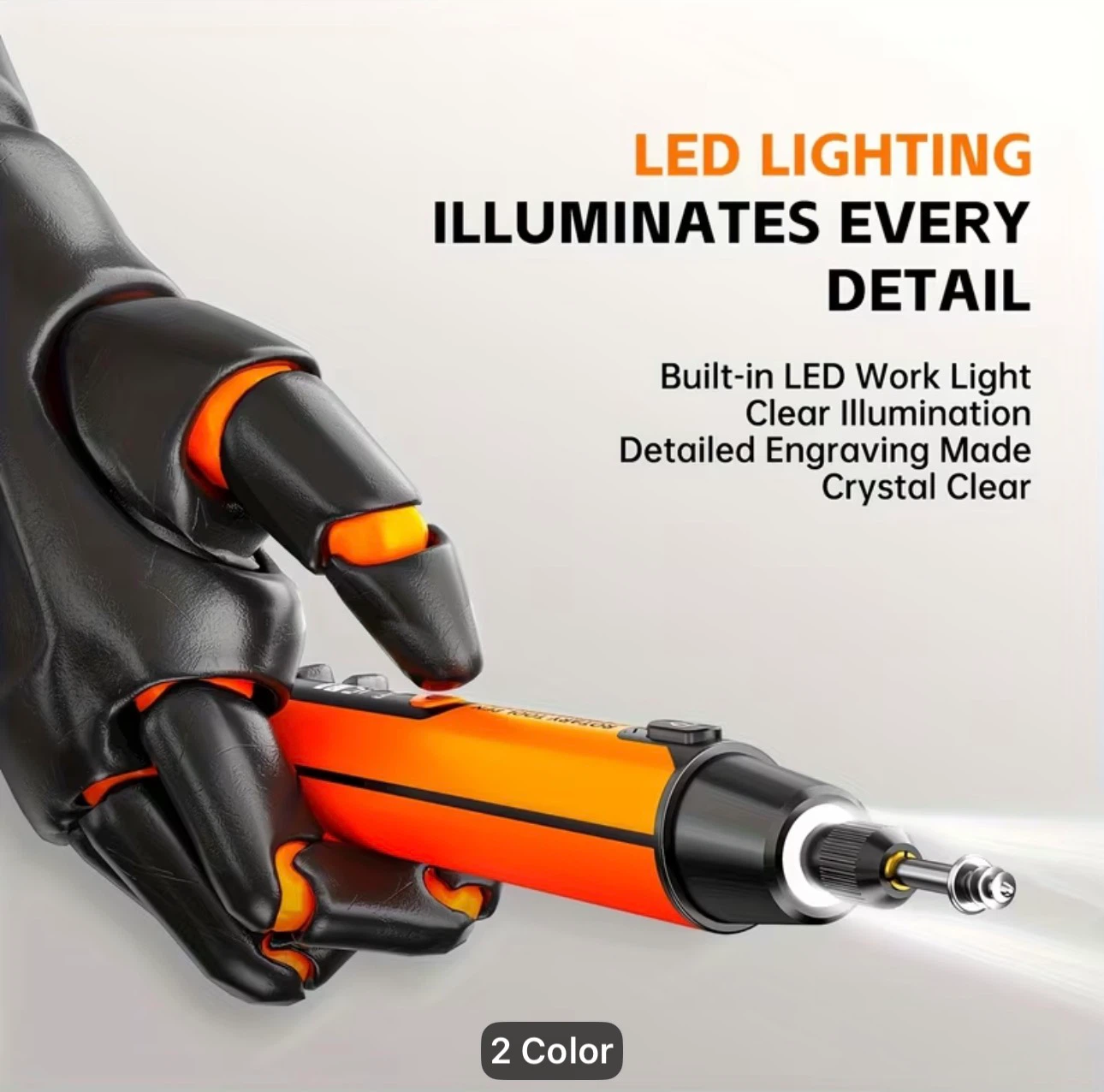 New LCD Cordless Rotary Tool | 6-Speed Variable/Usb - photo 2