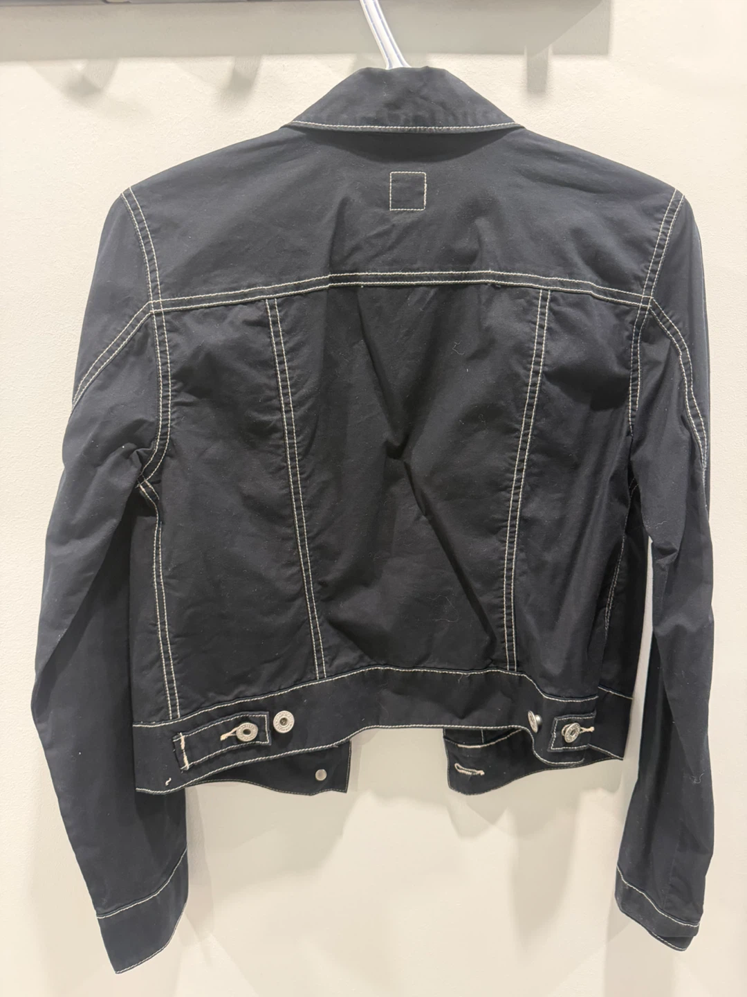 GAP Black Stretch Denim Jacket - photo 2